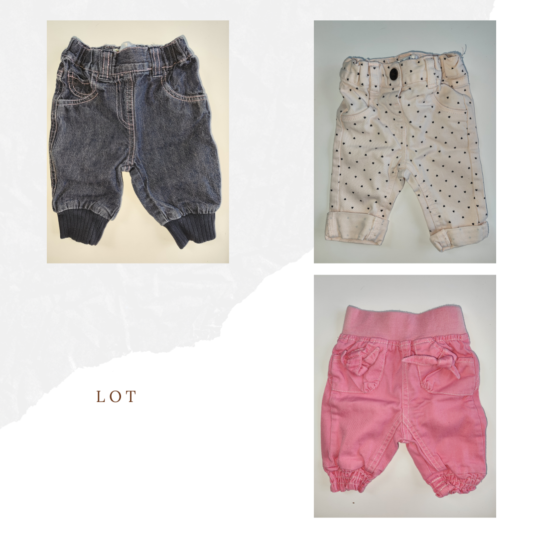 Lot de Jeans 3 Mois