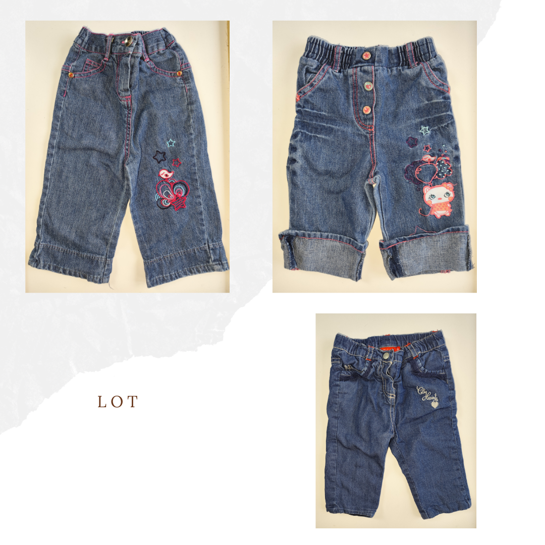 Lot de jeans 3 Mois