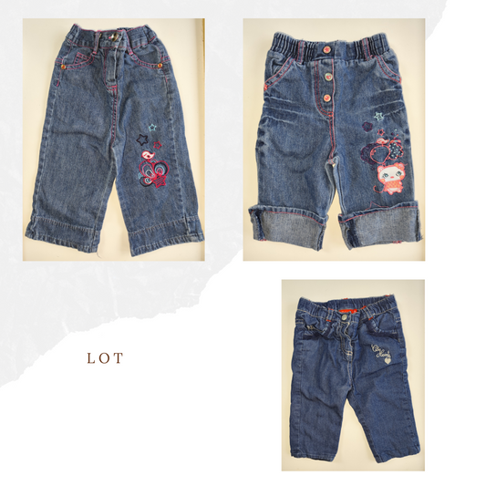 Lot de jeans 3 Mois