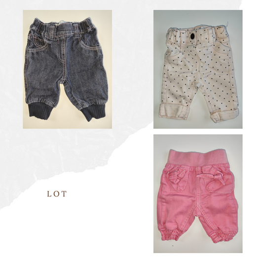 Lot de Jeans 3 Mois